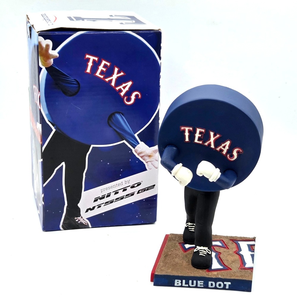 New/Box 2016 Texas Rangers Blue Dot Race Bobblehead Baseball‎ MLB Nitto
